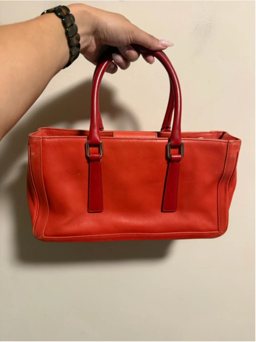 Coach Vintage Bonnie Satchel Handbag Burnt Red